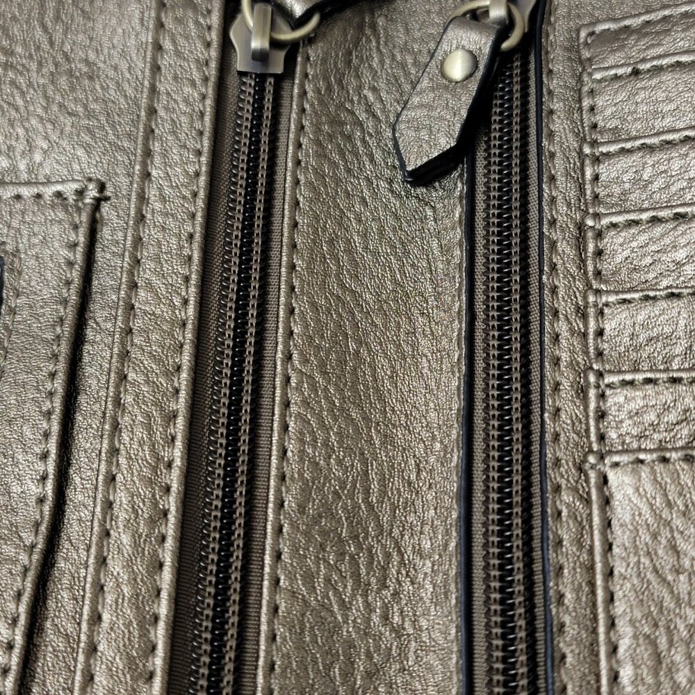 NWT Joy Susan Metallic Gold Crossbody Wristlet Wallet - Picture 5 of 13